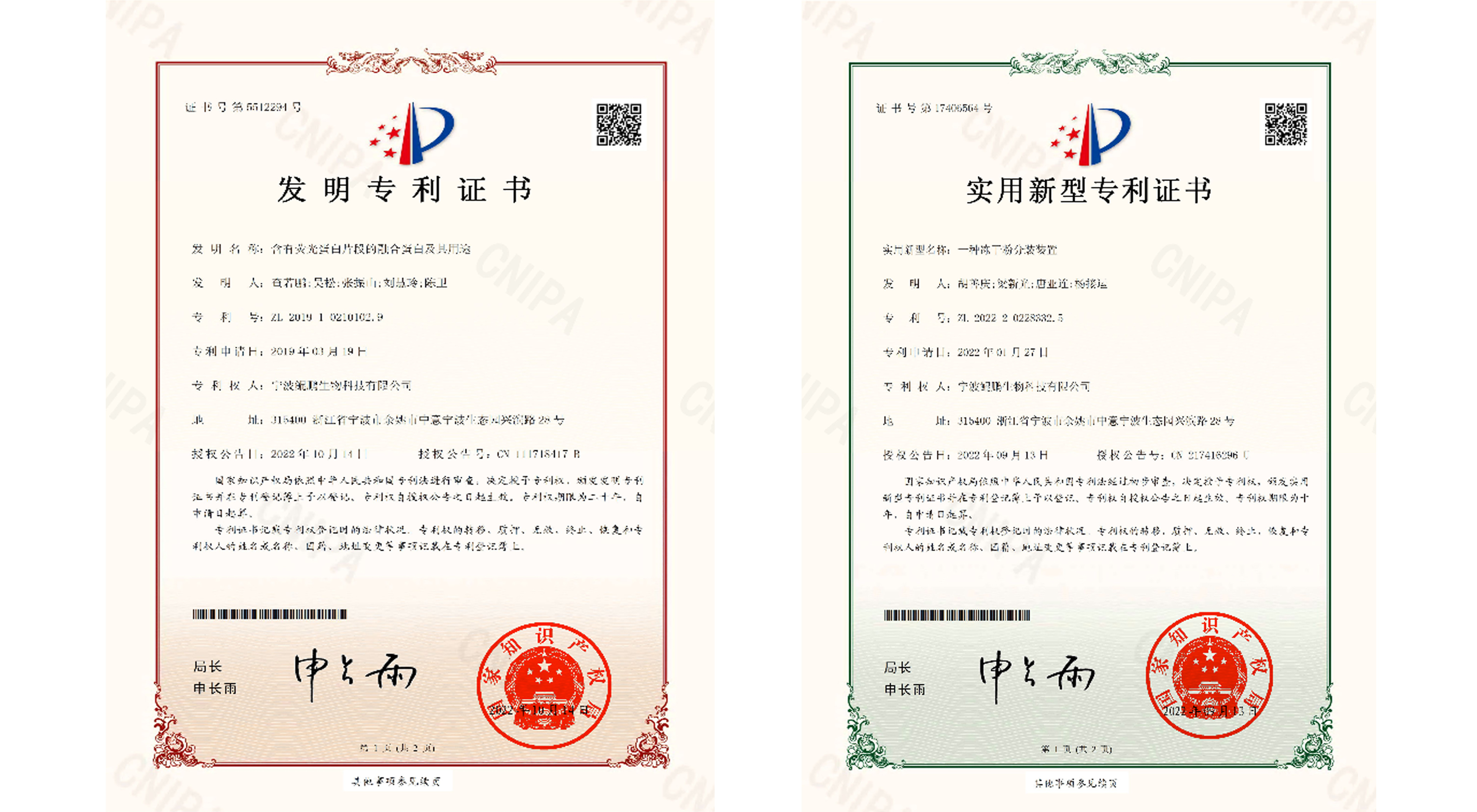 喜报 | bg大游生物两项技术创新获得国家专利授权 再度擦亮专利墙